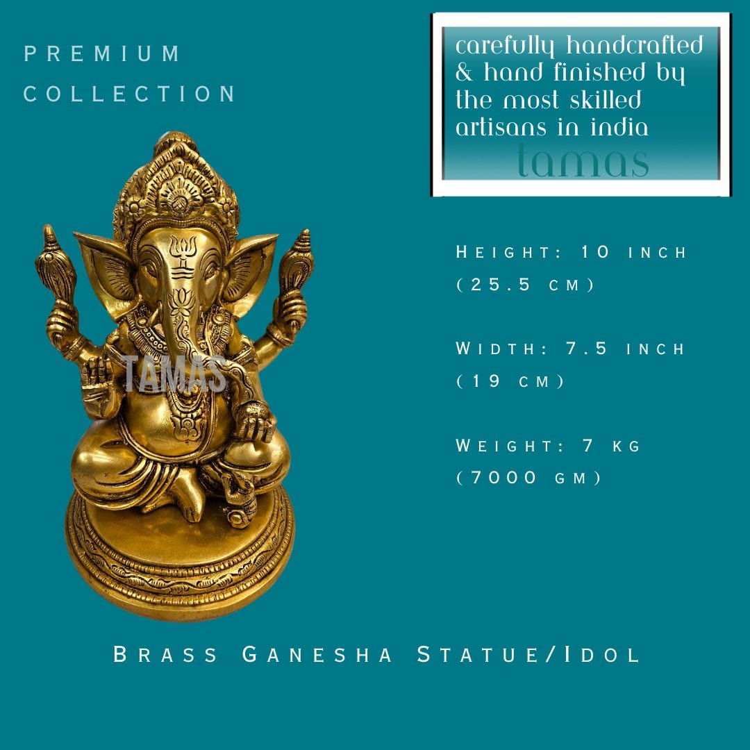 Brass Ganesha idol